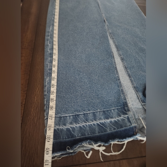 Mango Blue Maxi Pencil Skirt with Slit - Picture 10 of 10